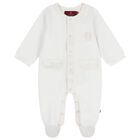 Baby Boys Navy Blue Logo Babygrow, 1, hi-res