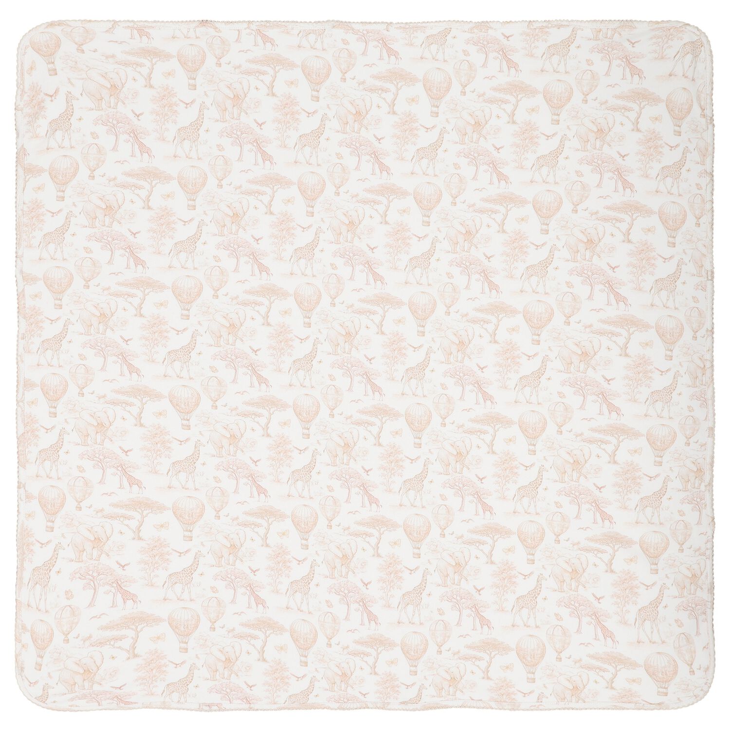 White & Beige Africa Baby Blanket, 2, hi-res