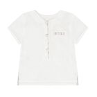 Baby Boys White & Beige Linen Shorts Set, 1, hi-res