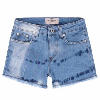 Girls Blue Denim Shorts