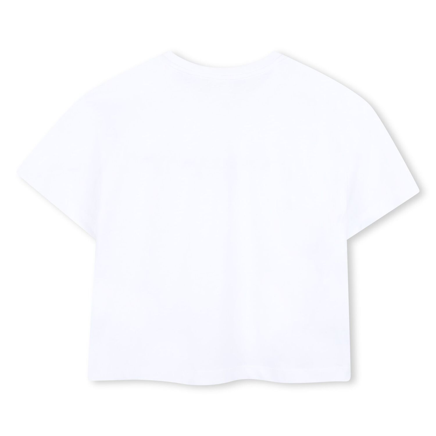 Girls White Logo T-Shirt, 1, hi-res