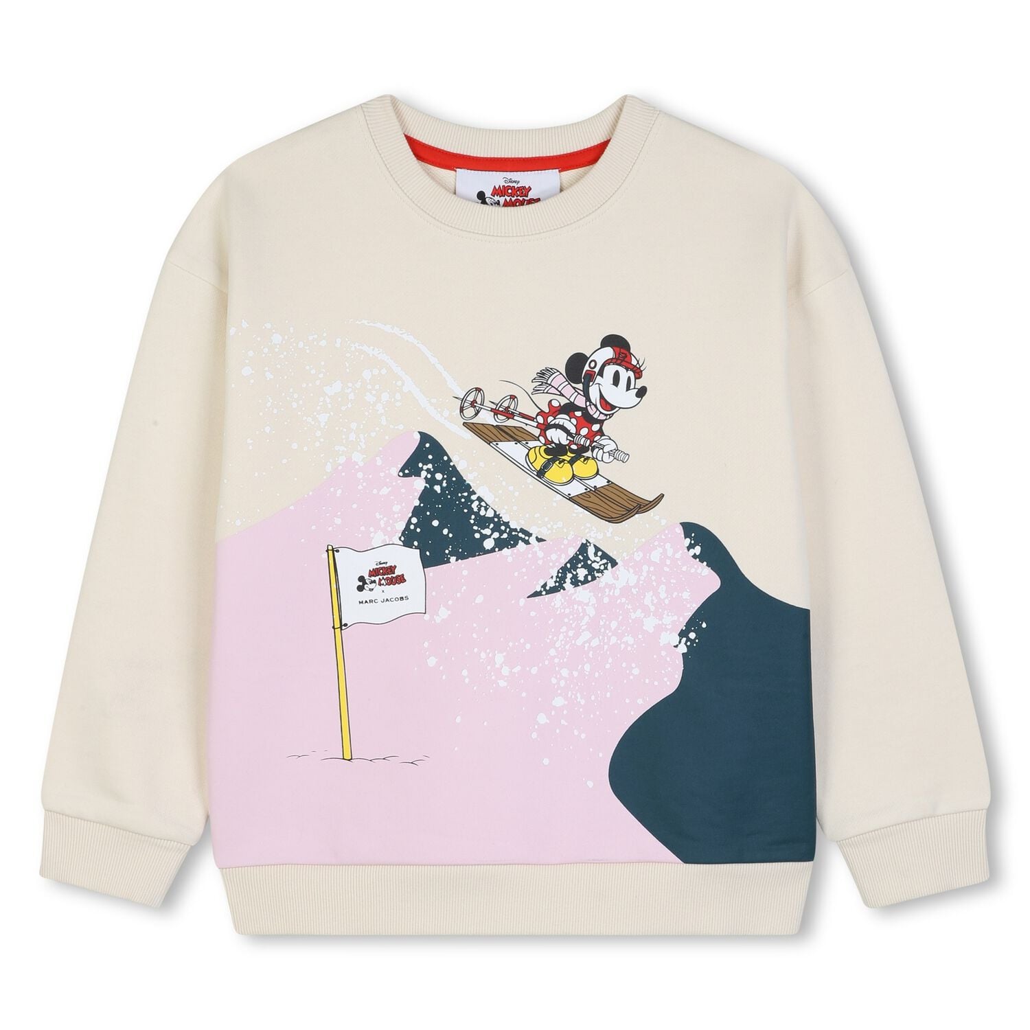 Girls Ivory Minnie Mouse Disney Sweatshirt, 1, hi-res