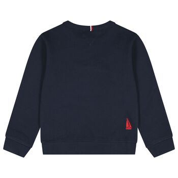 Boys Navy Blue Logo Sweatshirt