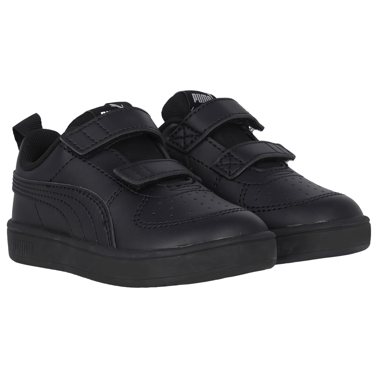 Younger Black Logo Rickie V Inf Trainers, 2, hi-res