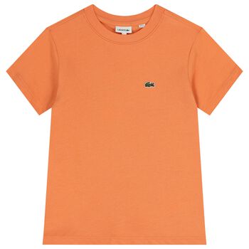 Boys Orange Logo T-Shirt