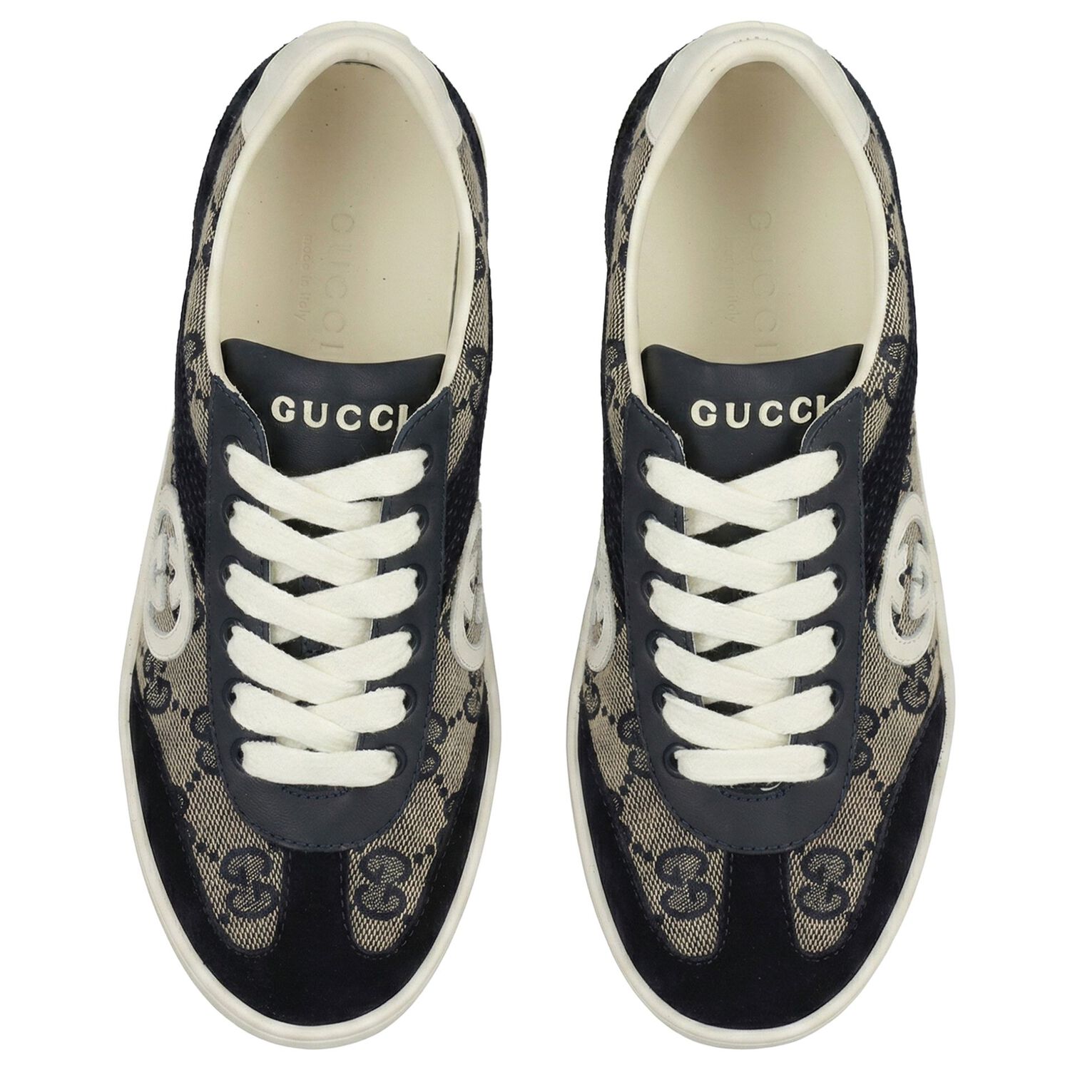 حذاء رياضي كانفاس بشعار جي جي باللون البيج, 1, hi-res