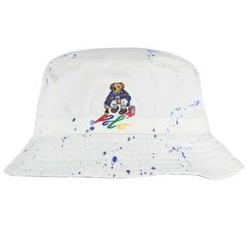 Boys White Logo Hat