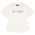 Girl Ivory Logo T-Shirt             , 1, hi-res