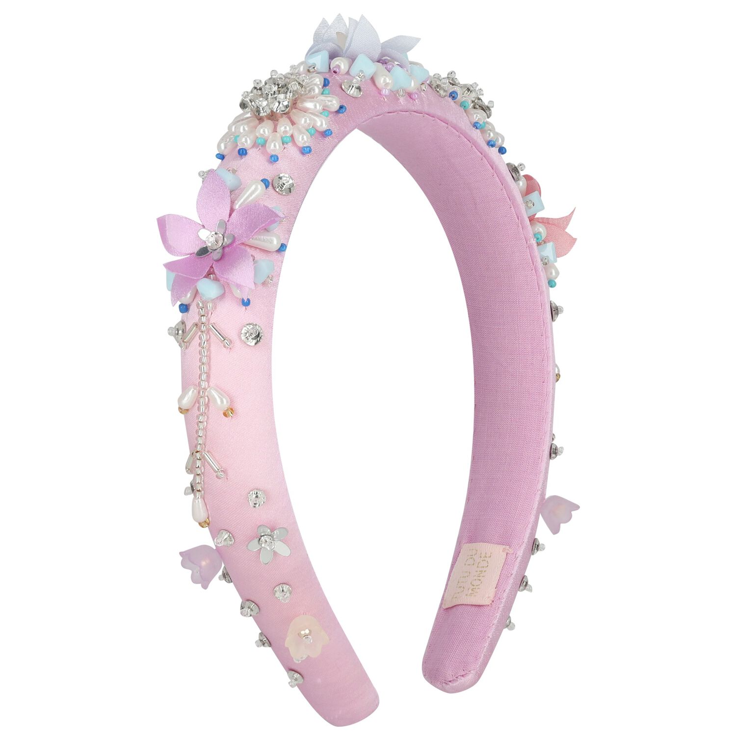 Girls Purple Embellished Headband, 1, hi-res