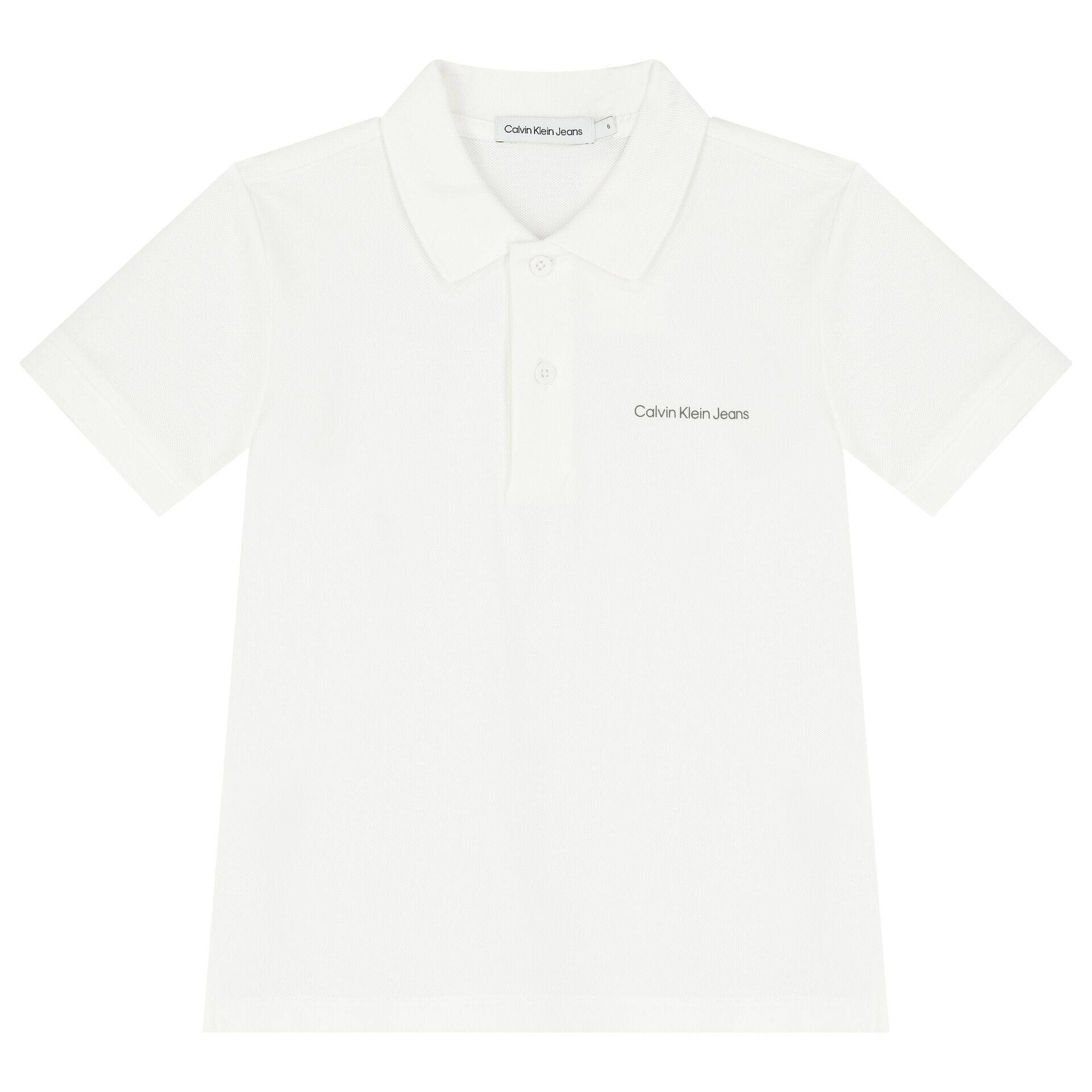 Calvin klein white polo t shirt cheap