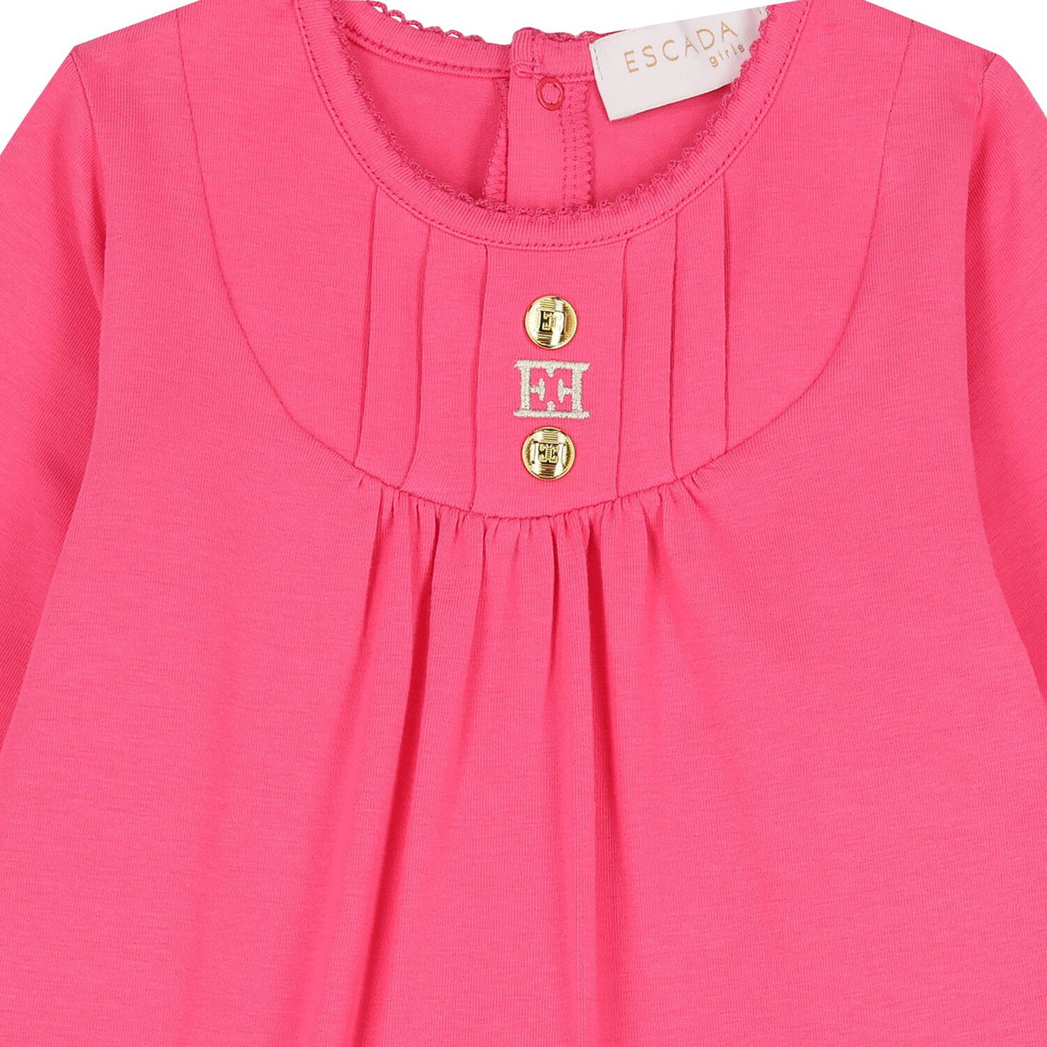 Baby Girls Pink Logo Babygrow, 3, hi-res