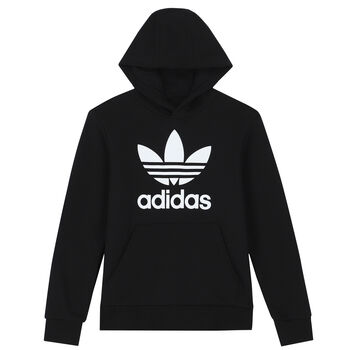 Black Logo Hooded Top