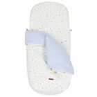 فستان زهري باللون العاجي والأزرق للبنات, 2, hi-res