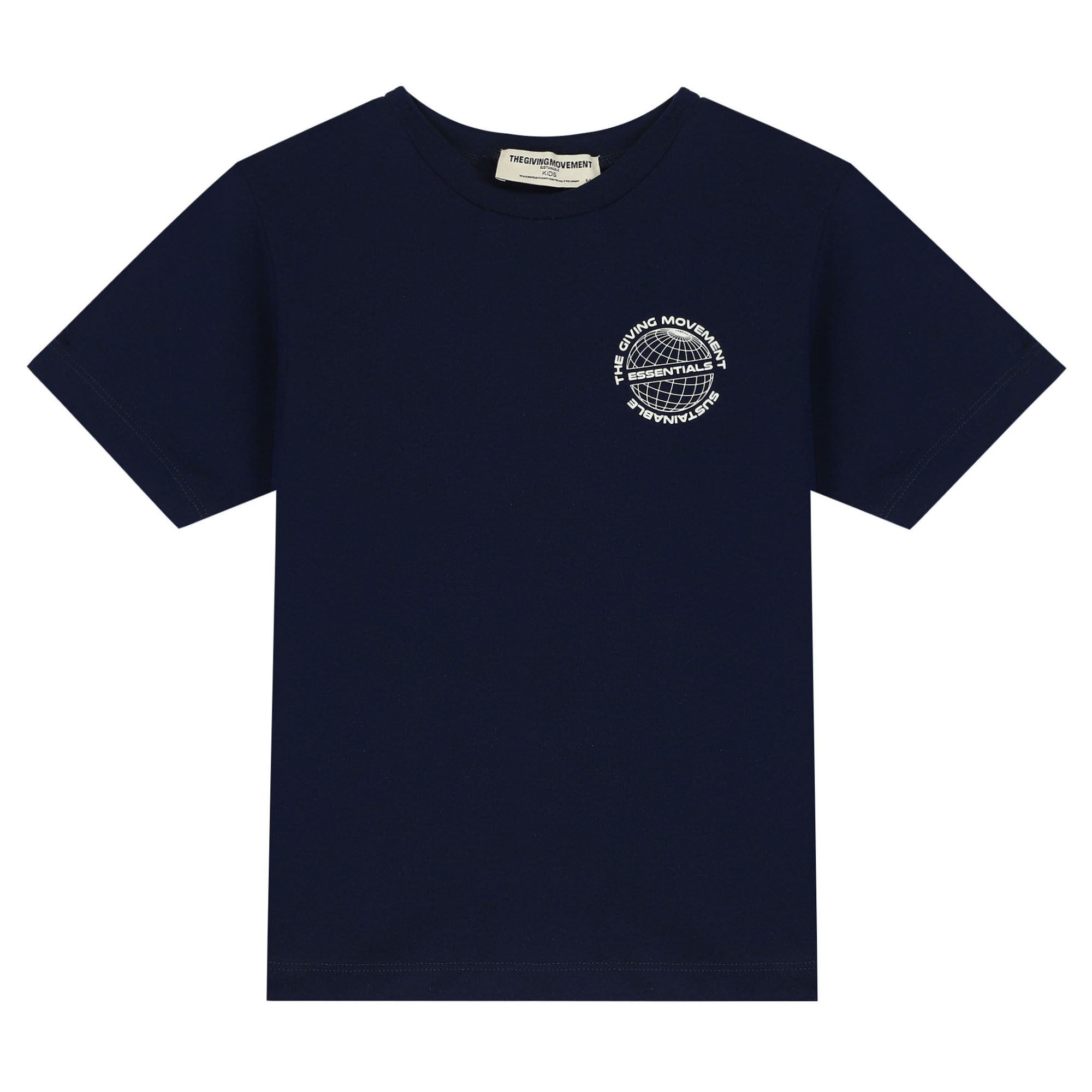 The Giving Movement Navy Blue Logo T Shirt Junior Couture USA