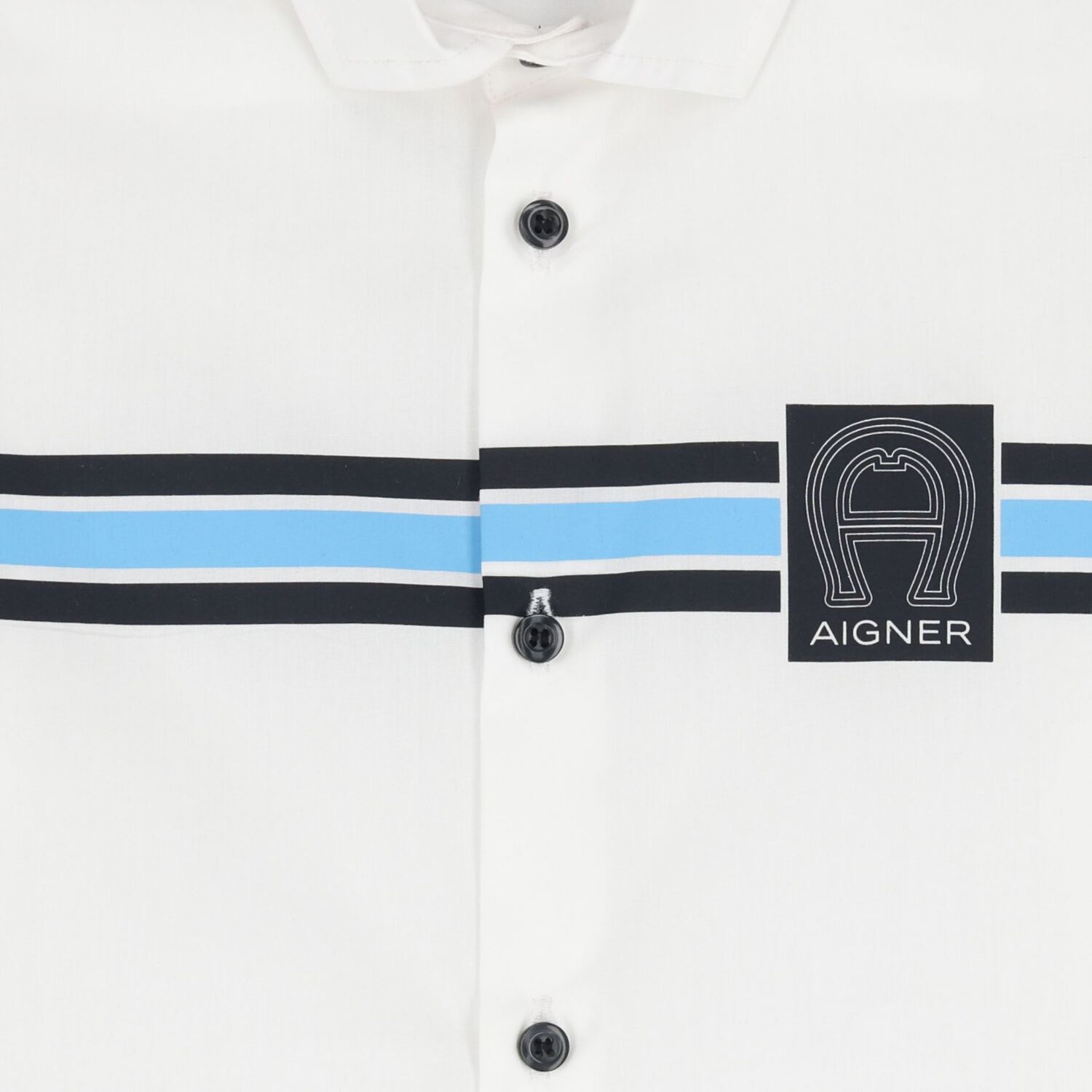 Boys White Logo Shirt, 1, hi-res