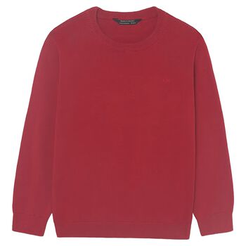 Boys Red Knitted Jumper