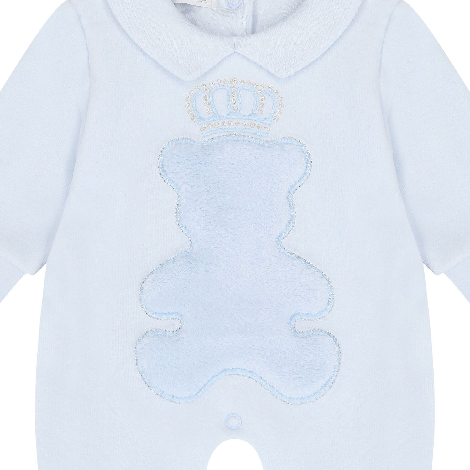 Baby Boys Blue Teddy Bear Babygrow, 2, hi-res image number null