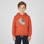 Boys Orange & Grey Tracksuit, 2, hi-res