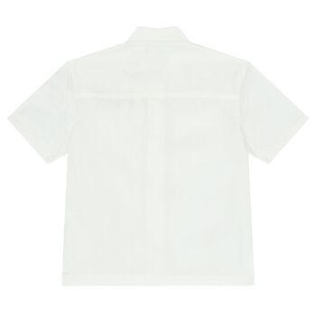 Boys White Logo Shirt