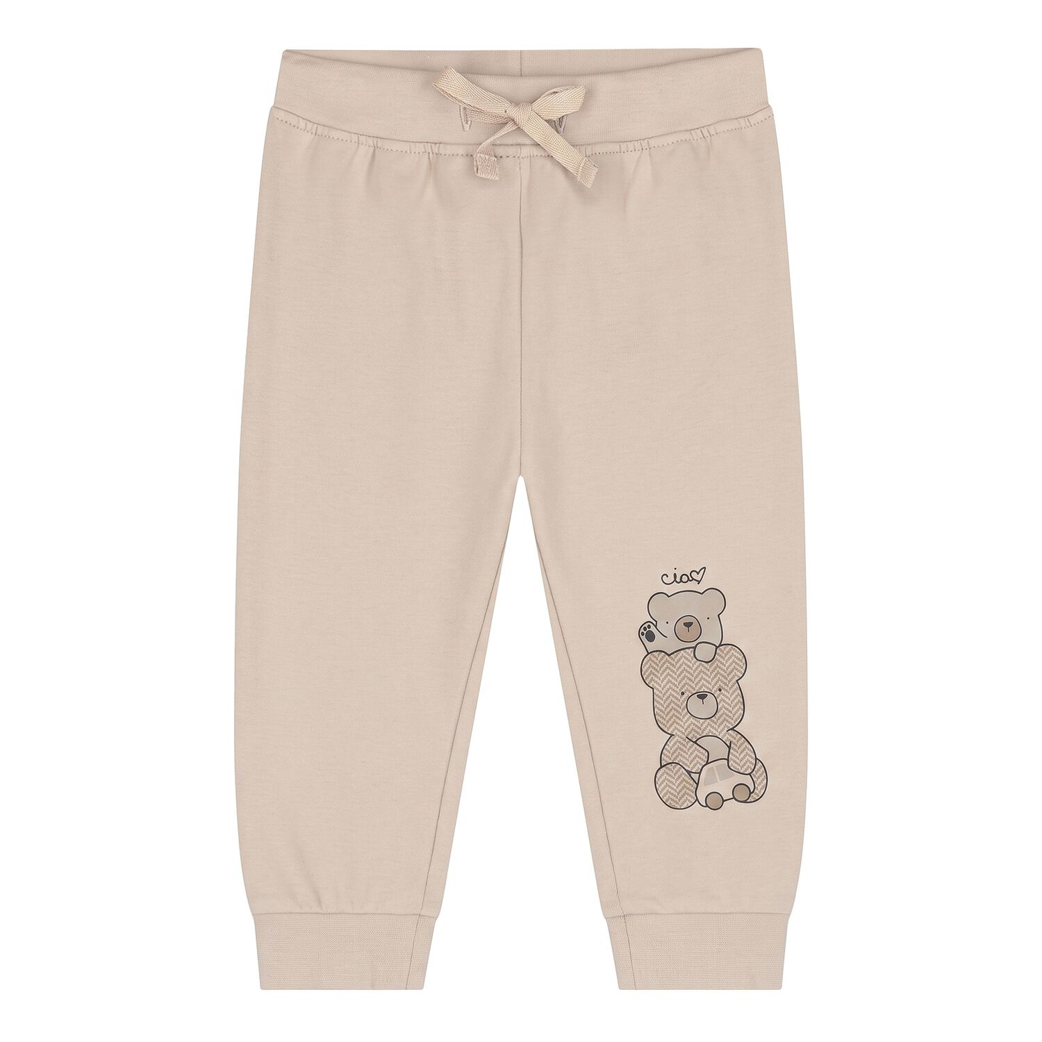 Baby Boys Beige Joggers, 1, hi-res
