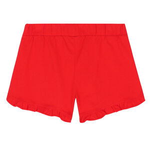 Girls Red Logo Shorts