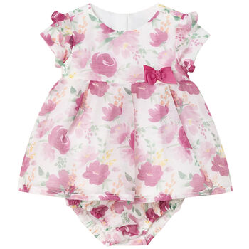 Baby Girls Floral Organza Dress Set