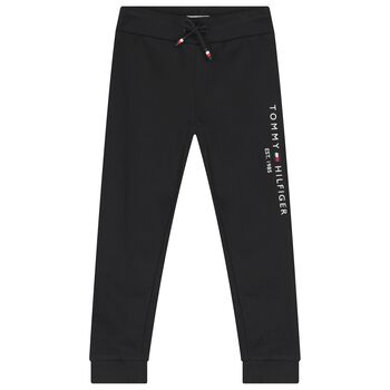 Boys Black Logo Joggers