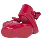 Baby Girls Red Bow Pre Walker Shoes, 2, hi-res