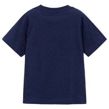 Boys Navy Blue Robot T-Shirt