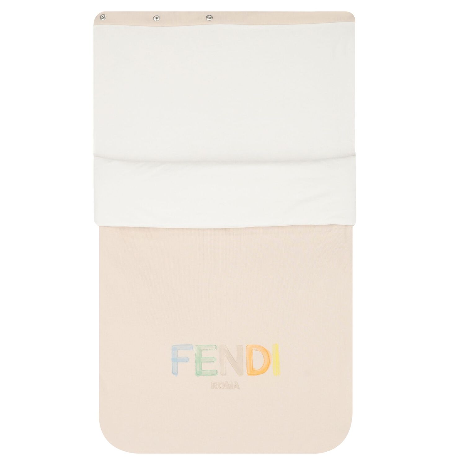 Beige & White Logo Baby Nest, 3, hi-res