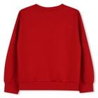 Girls Red Embellished Logo Sweatshirt, 1, hi-res