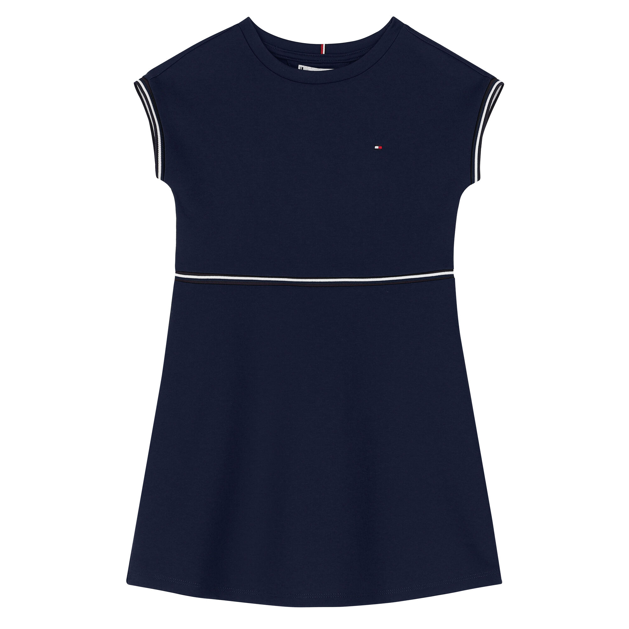 Tommy Hilfiger Girls Navy Logo Dress Junior Couture