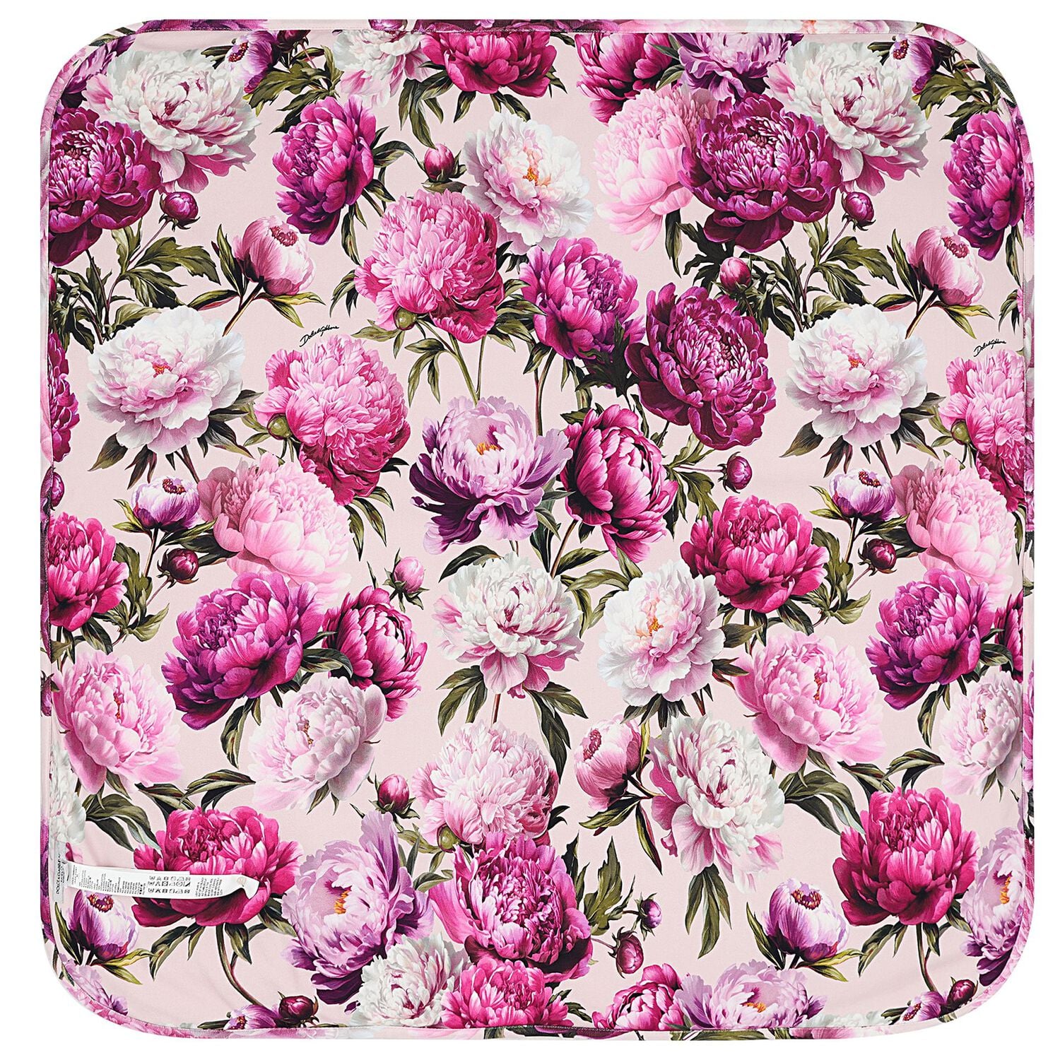 Baby Girls Pink Peony Blanket, 1, hi-res