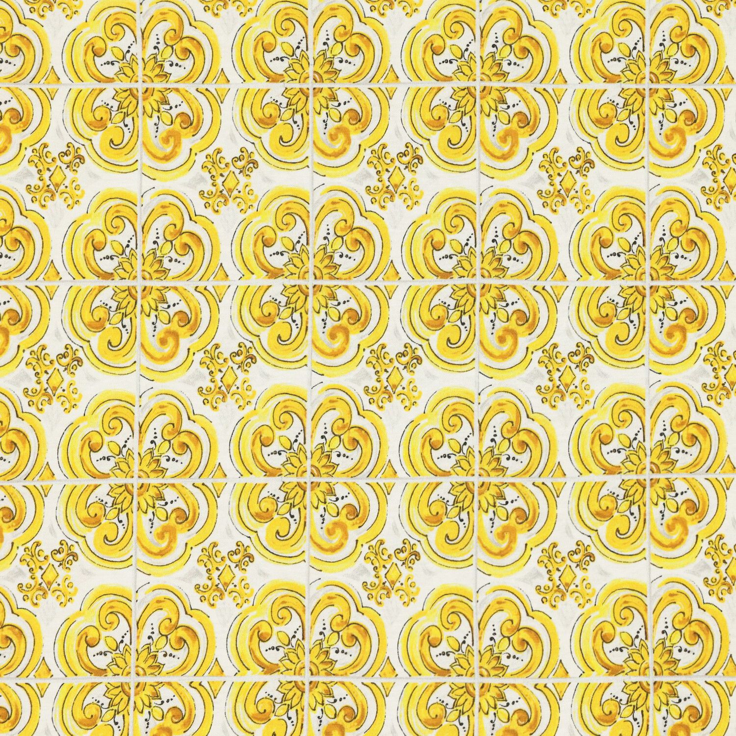 White & Yellow Majolica Baby Blanket, 1, hi-res image number null