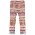 Girls Multi-Coloured Zig Zag Leggings, 1, hi-res