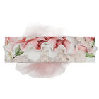 Baby Girls Ivory & Pink Floral Tulle Headband, 2, hi-res