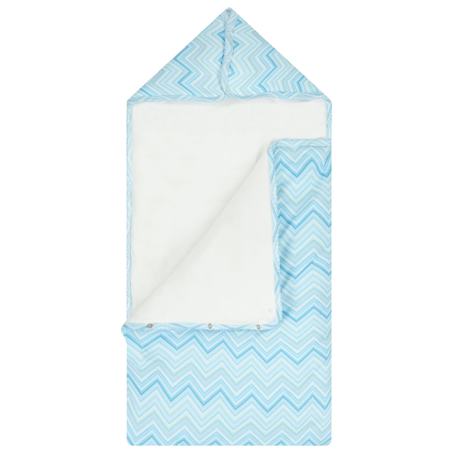 Baby Boys Blue Zig Zag Baby Nest, 7, hi-res