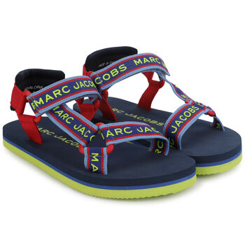 Multi-Coloured Logo Sandals