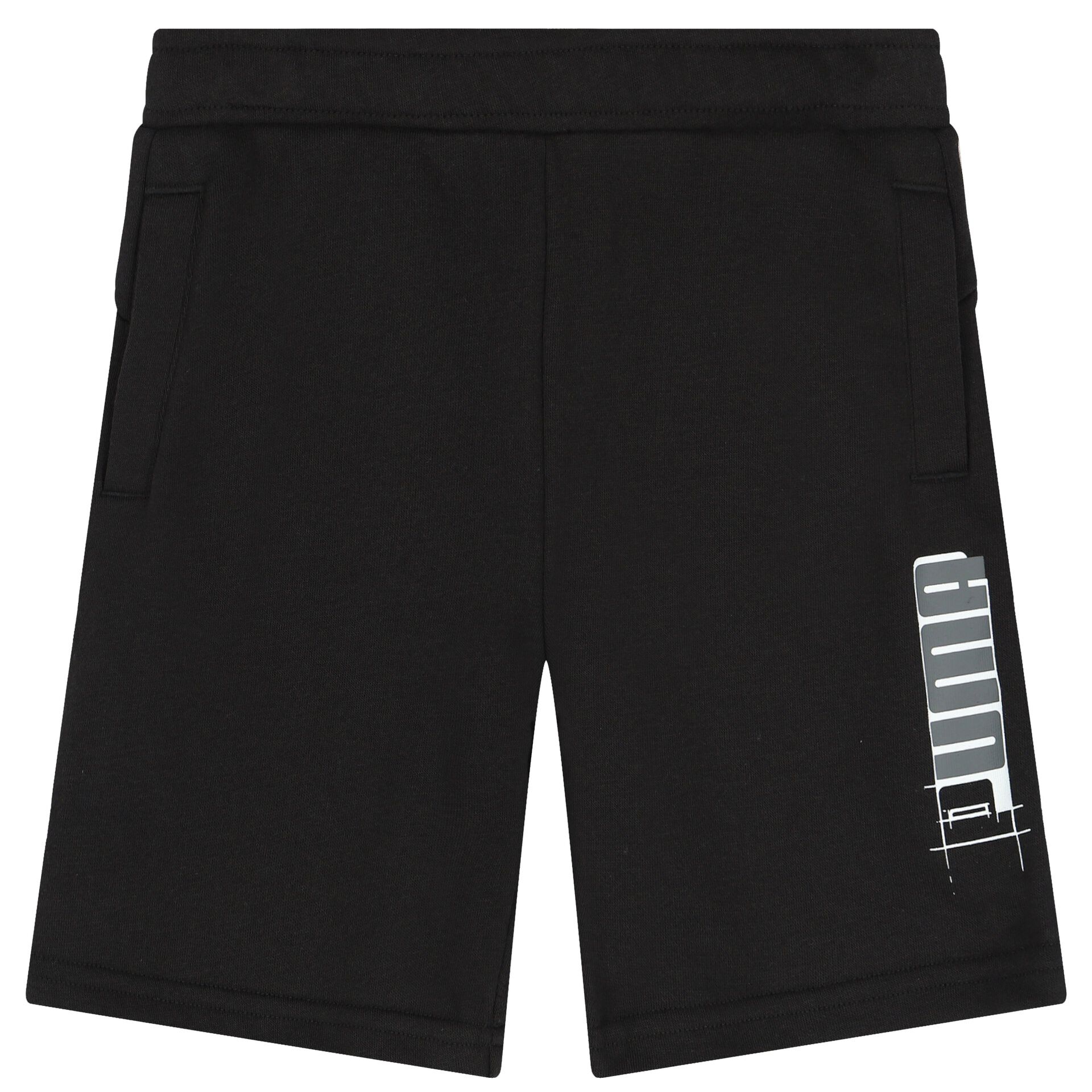 Puma Boys Black Logo Shorts Junior Couture
