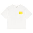 Boys White Logo T-Shirt, 1, hi-res