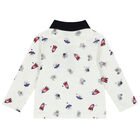 تيشيرت بولو أولاد باللون العاجي, 1, hi-res