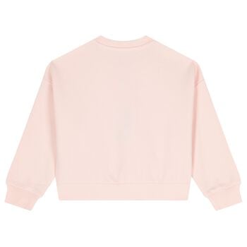Girls Pink Logo Sweatshirt