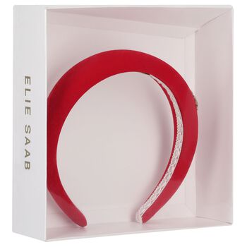 Girls Red Padded Headband