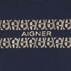 Baby Boys Navy Blue Logo Romper, 1, hi-res