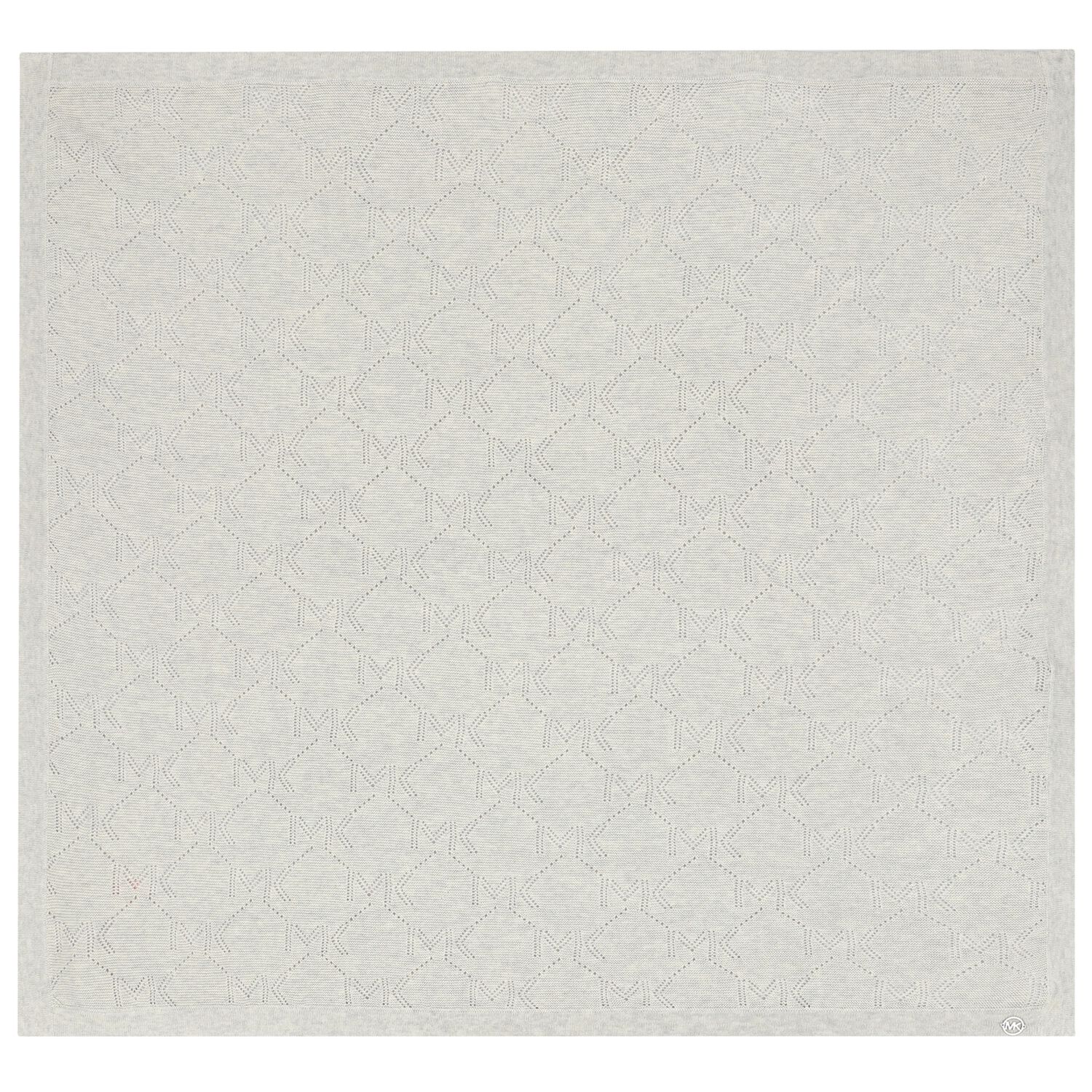 Grey Logo Knitted Baby Blanket, 1, hi-res image number null
