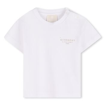 Younger Girls White Logo T-Shirt
