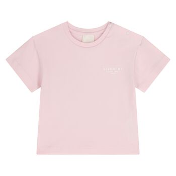 Younger Girls Pink Logo T-Shirt