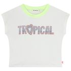 Girls White Embellished T-Shirt, 1, hi-res