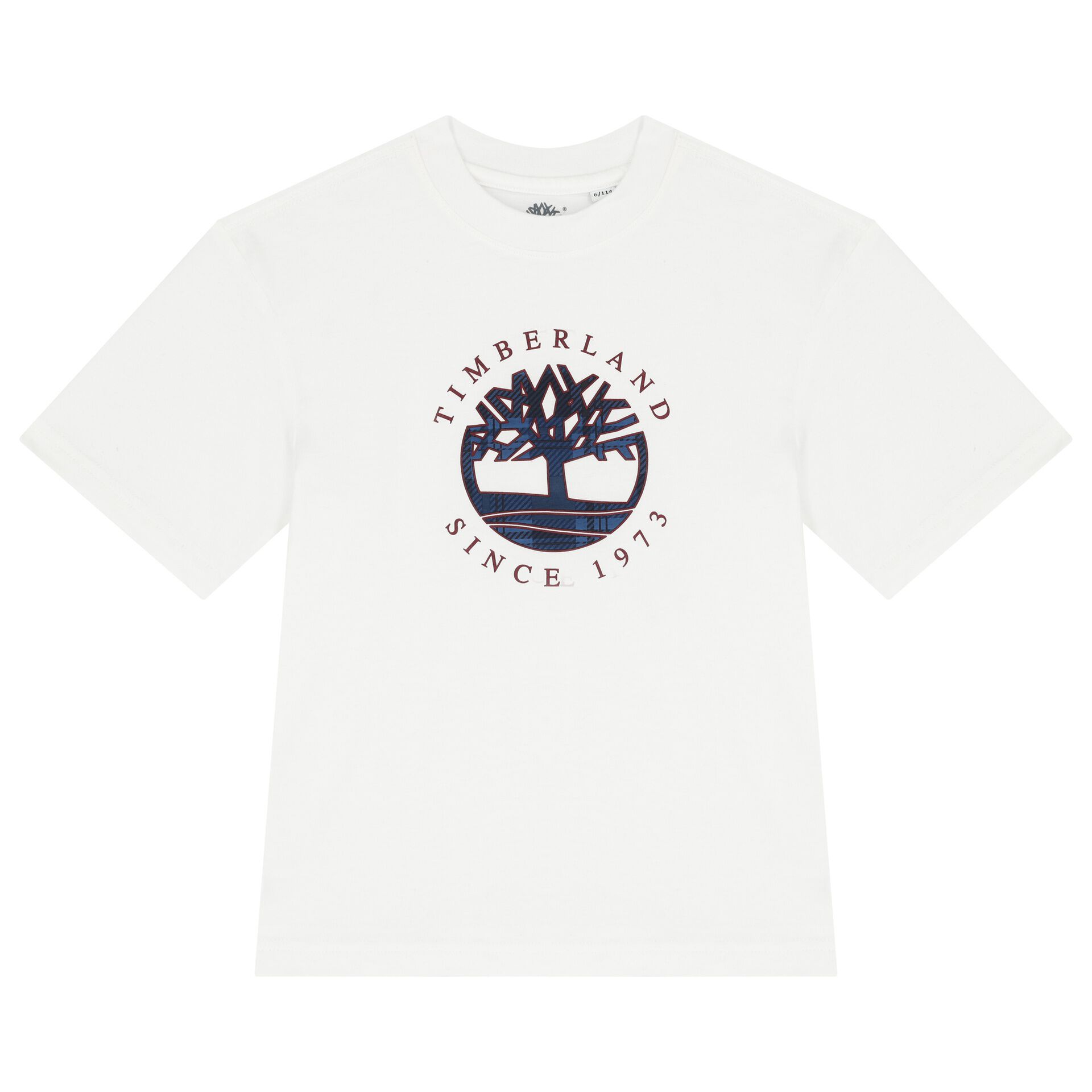 TIMBERLAND Boys White Logo T Shirt Junior Couture