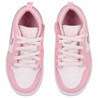 Girls Pink & White Air Jordan 1 Low Alt Trainers, 4, hi-res